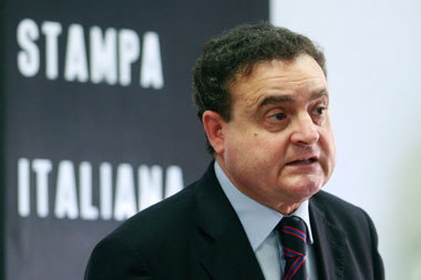 Franco Siddi, segretario generale della Fnsi. Foto: Olycom
